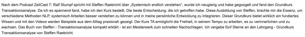 Testimonial Testimonial